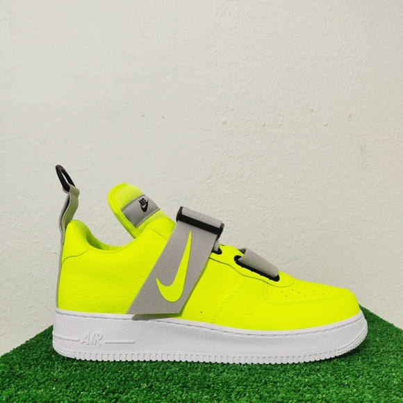 Nike Air Force 1 Utility Low Top Green Volt Shoes - Picture 3 of 8